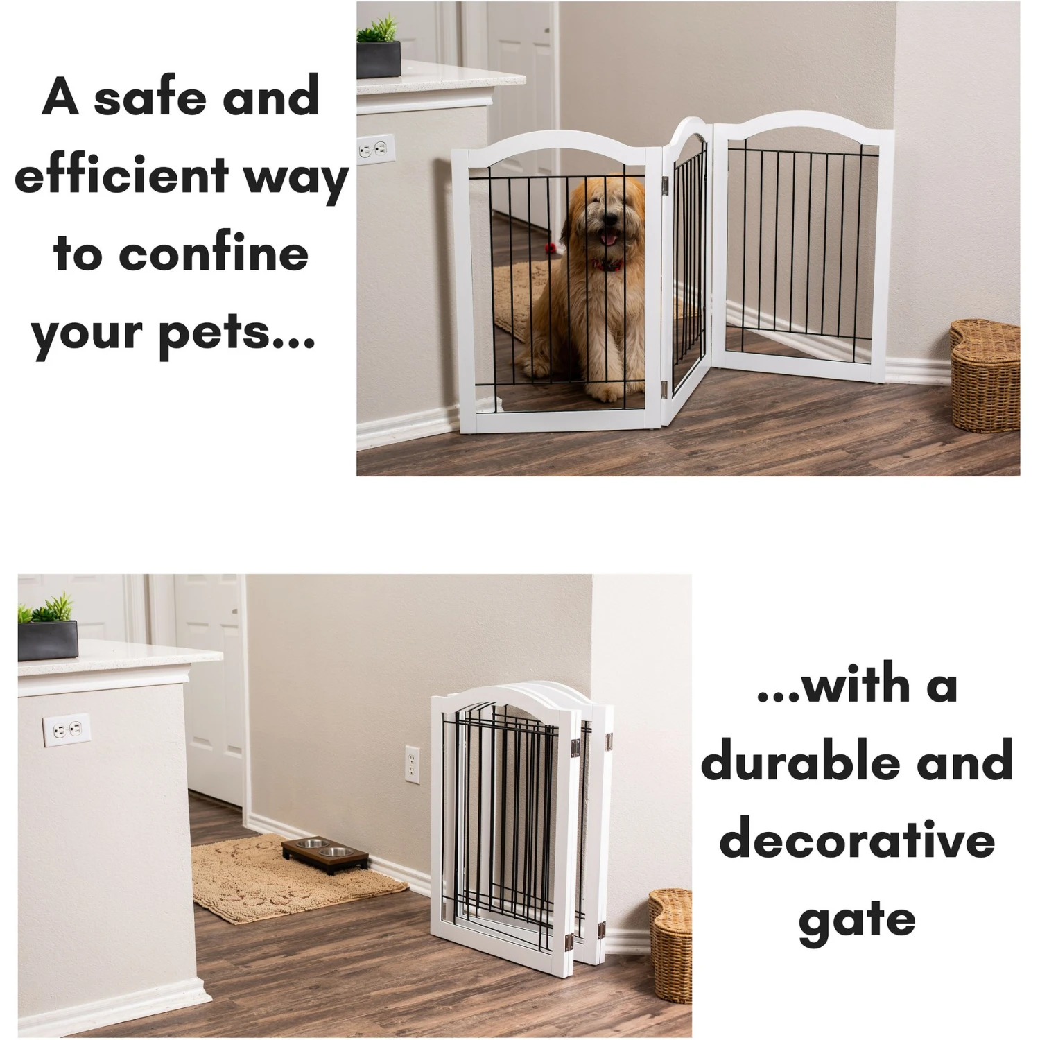 Internet's Best Arched Top Wire Dog Gate, 30-in 5 Internet's Best Arched Top Wire Dog Gate, 30-in - Image 3