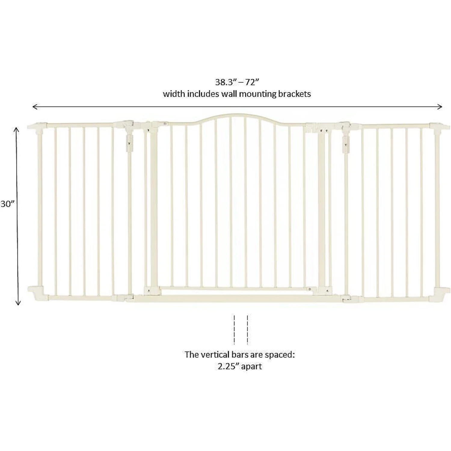 North States Deluxe Hardware Mount Dog Gate, White 7 North States Deluxe Hardware Mount Dog Gate, White - Image 5