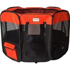 Armarkat Model PP002R Portable Soft-sided Dog & Cat Playpen, Black & Red -Dog Supplies Shop 200779 PT4. AC SS1800 V1627689737