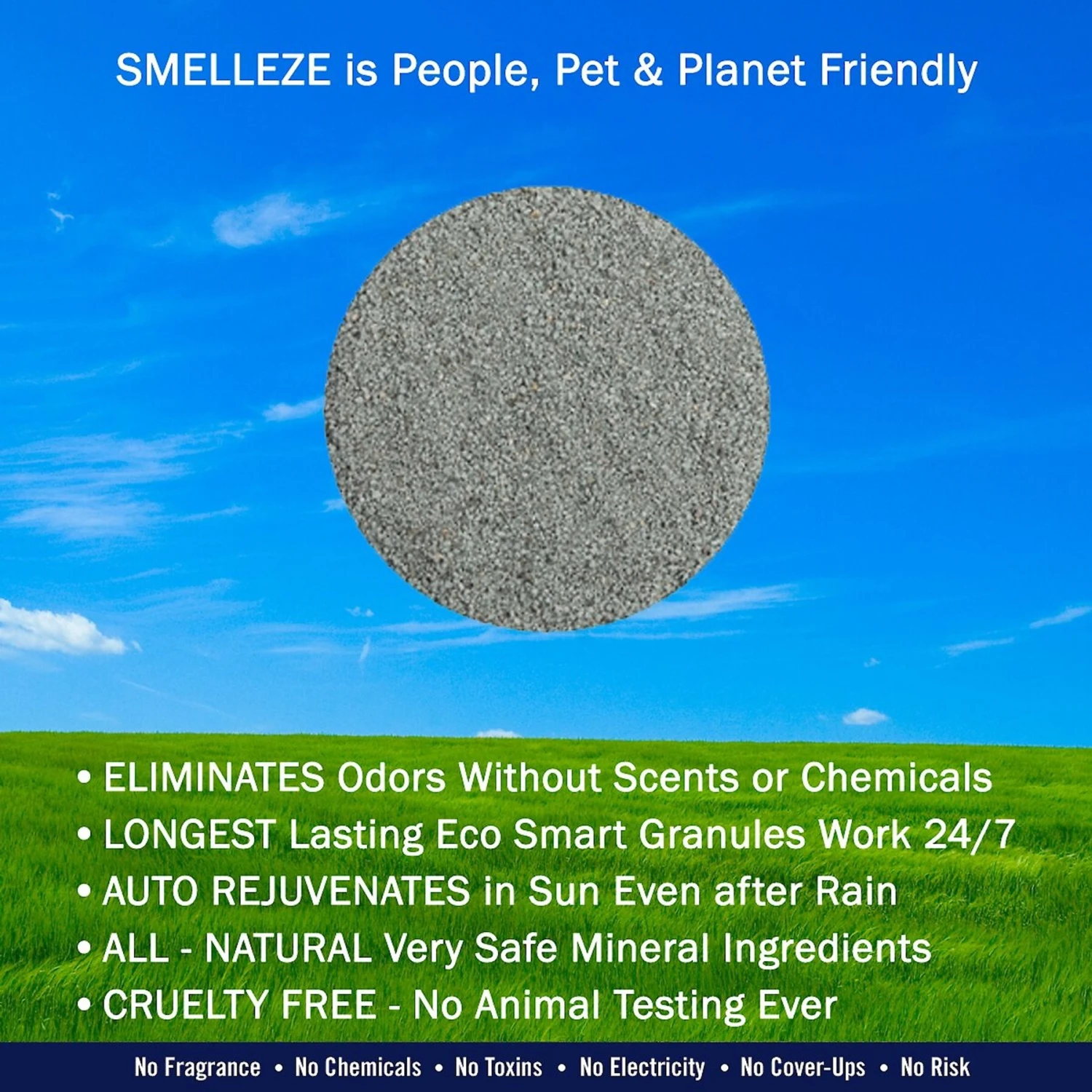 Smelleze Natural Vomit & Smell Absorbent Granules, 2-lb Bottle 7 Smelleze Natural Vomit & Smell Absorbent Granules, 2-lb Bottle - Image 5