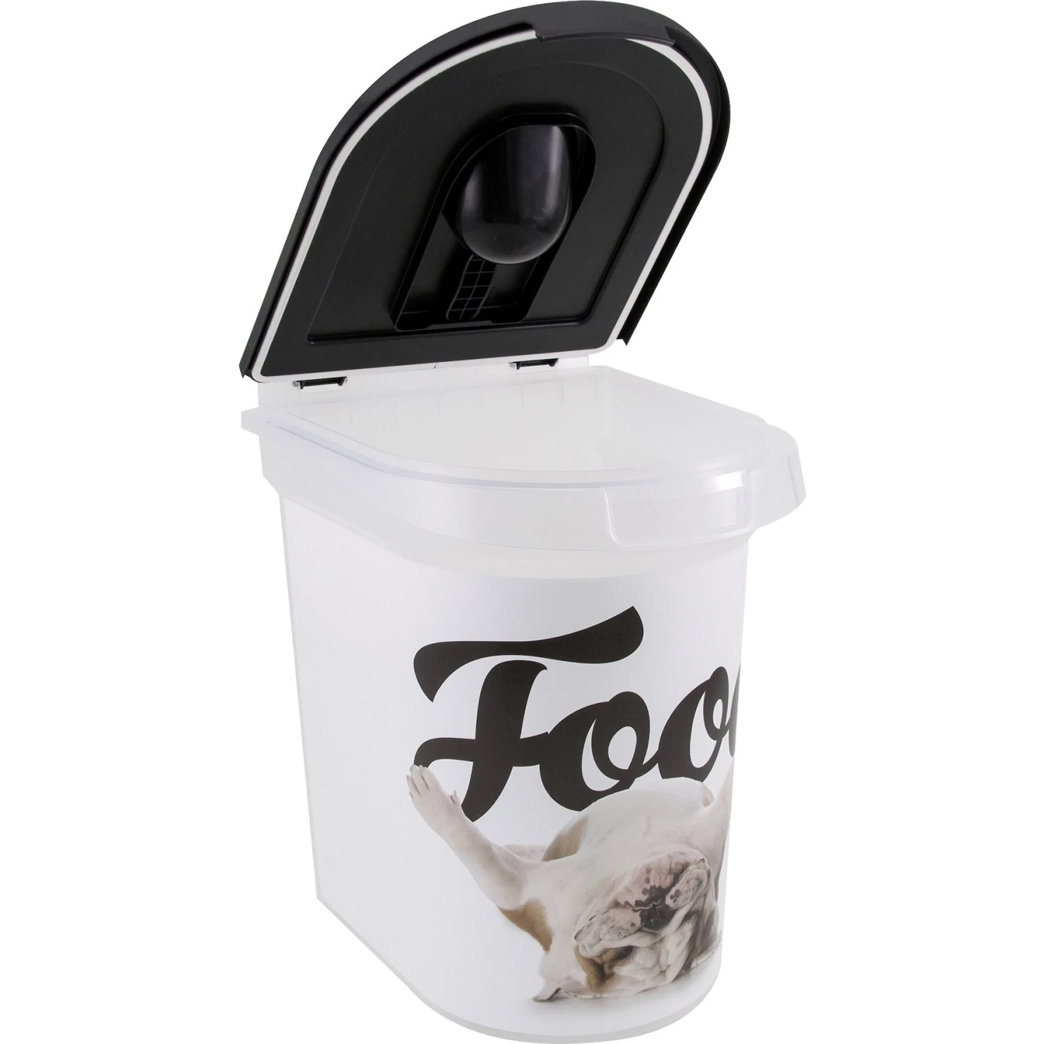 Paw Prints Bulldog Pet Food Storage Container, 26-lb 4 Paw Prints Bulldog Pet Food Storage Container, 26-lb - Image 2