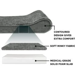 FurHaven Minky Plush Luxe Lounger Orthopedic Cat & Dog Bed With Removable Cover -Dog Supplies Shop 206687 PT5. AC SS1800 V1625265162