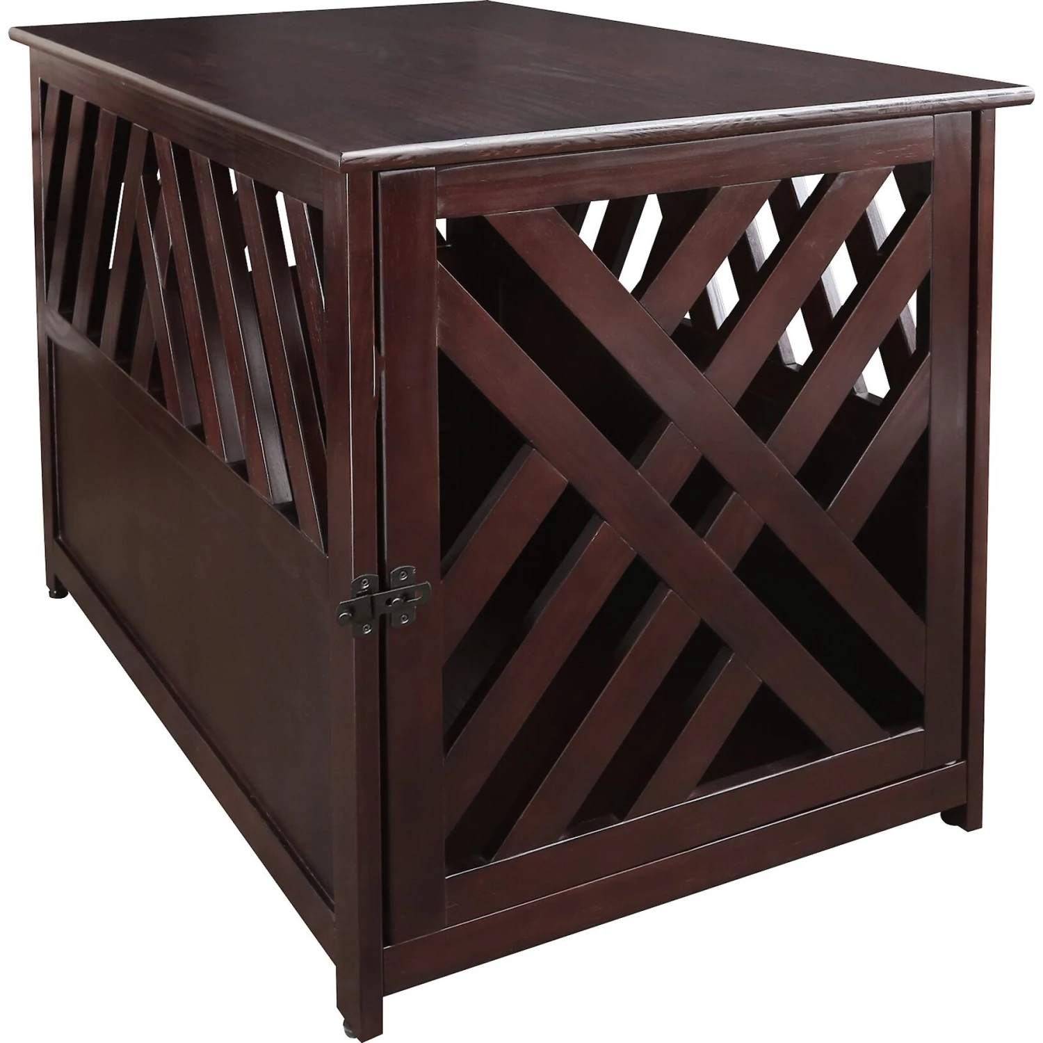 Casual Home Modern Lattice Single Door Furniture Style Dog Crate & End Table 4 Casual Home Modern Lattice Single Door Furniture Style Dog Crate & End Table - Image 2