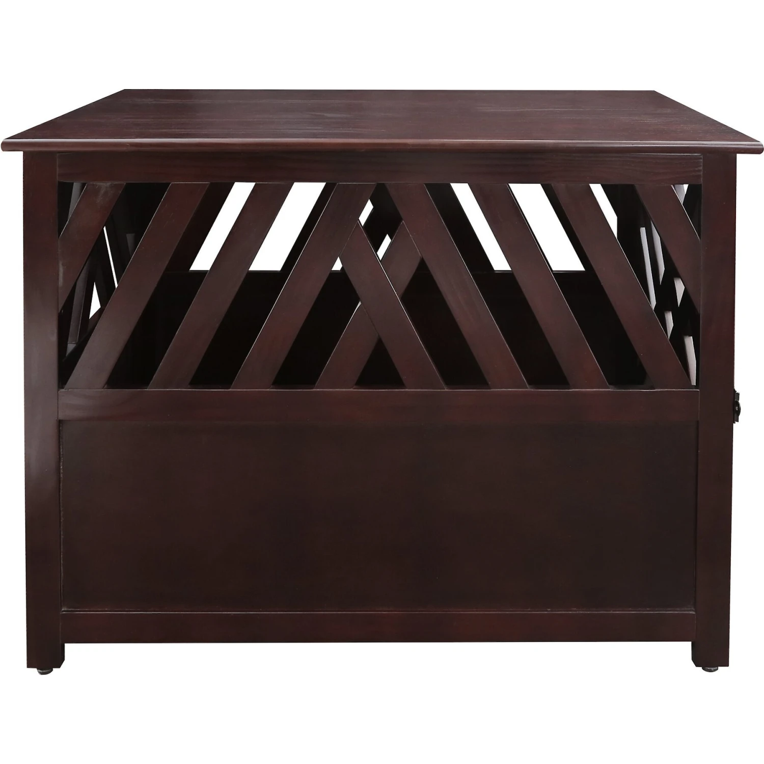 Casual Home Modern Lattice Single Door Furniture Style Dog Crate & End Table 5 Casual Home Modern Lattice Single Door Furniture Style Dog Crate & End Table - Image 3
