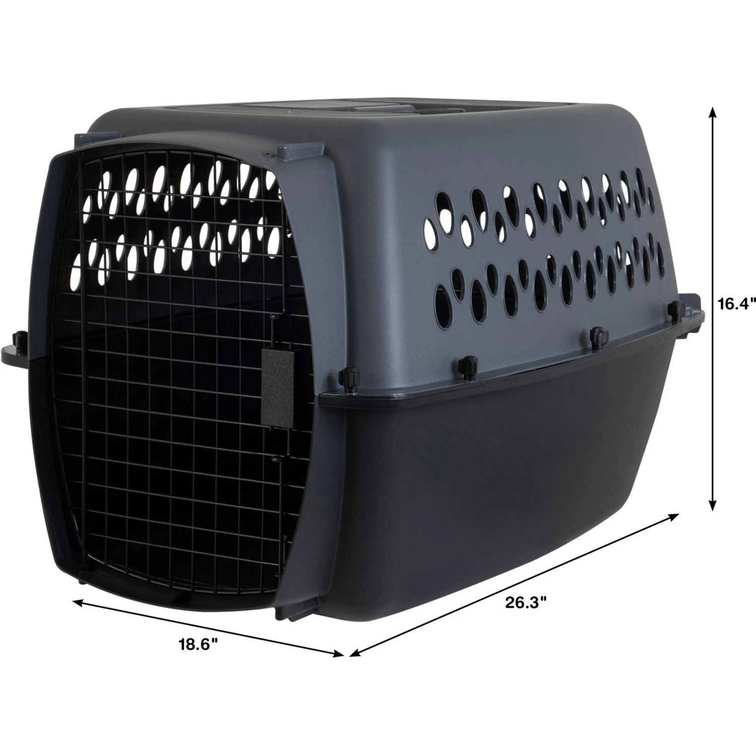 Aspen Pet Dog & Cat Kennel, Gray/Black 3 Aspen Pet Dog & Cat Kennel, Gray/Black