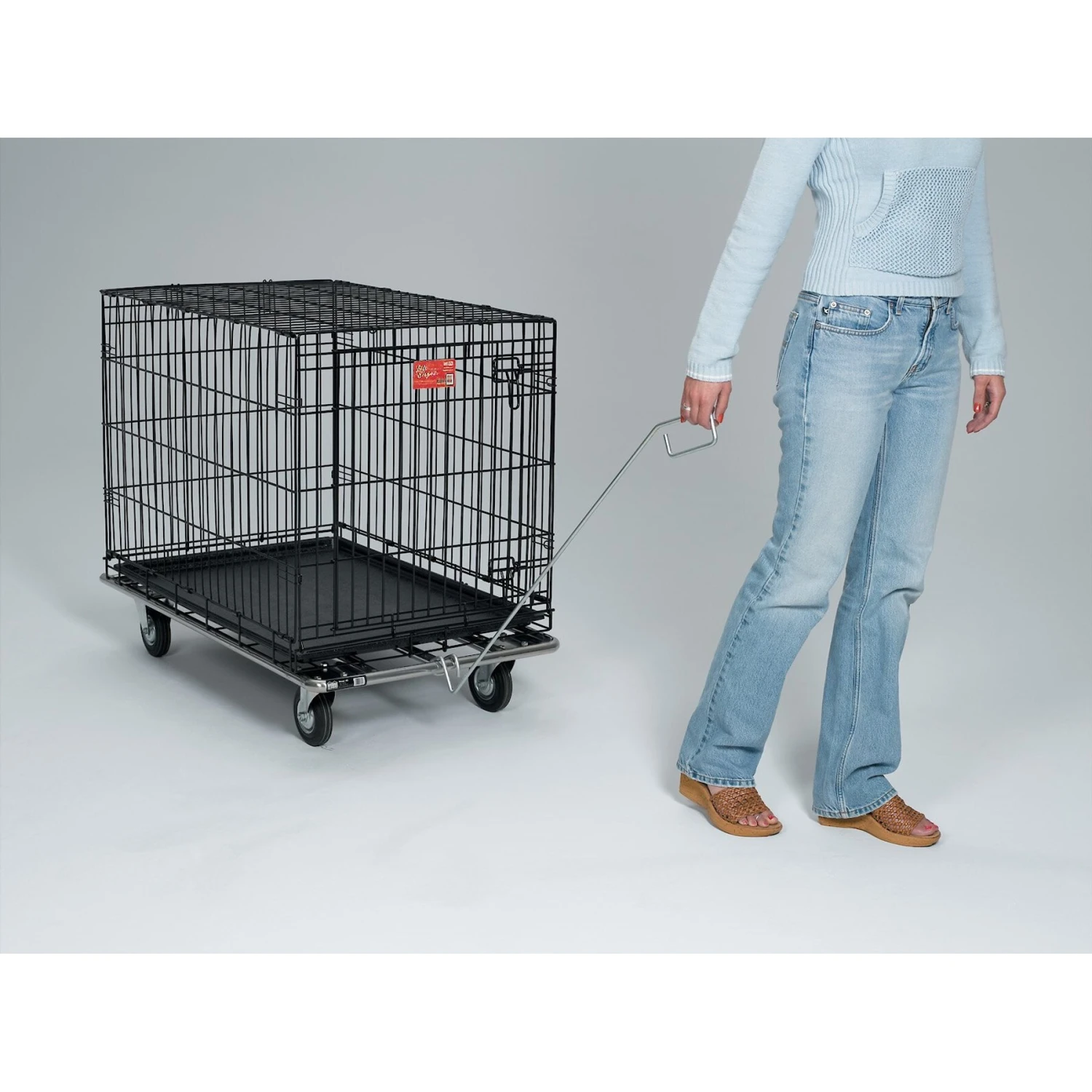 MidWest Tubular Crate Dolly, Silver 5 MidWest Tubular Crate Dolly, Silver - Image 3