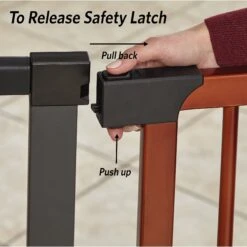 MidWest Decorative Wood & Graphite Steel Dog & Cat Gate -Dog Supplies Shop 212908 PT2. AC SS1800 V1575991448