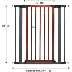 MidWest Decorative Wood & Graphite Steel Dog & Cat Gate -Dog Supplies Shop 212908 PT4. AC SS1800 V1575991704