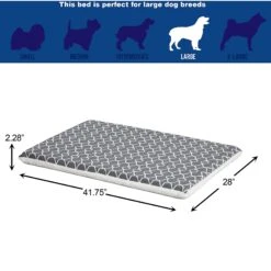 MidWest QuietTime Geo Print & Fleece Reversible Dog Crate Mat -Dog Supplies Shop 212963 PT2. AC SS1800 V1576083857