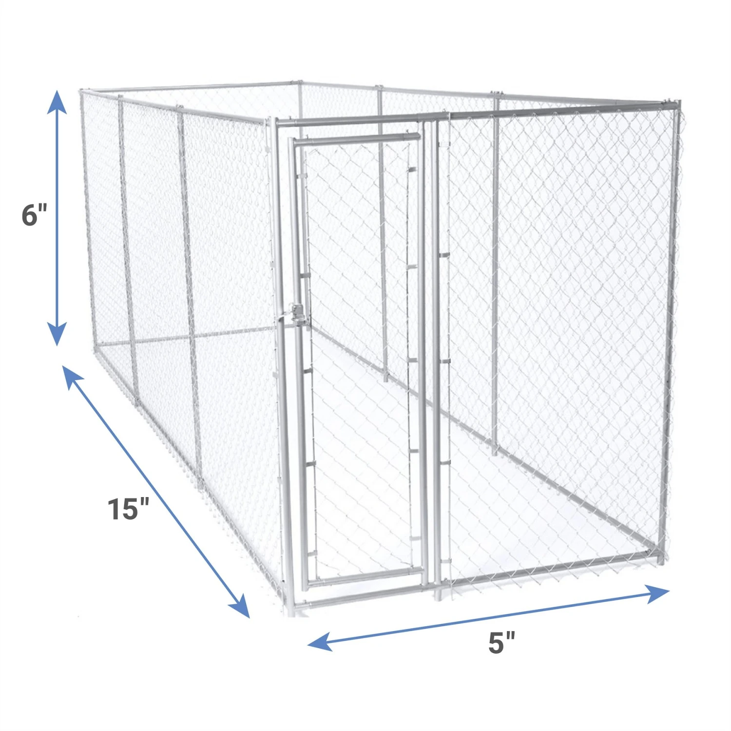 Lucky Dog Chain Link Dog Kennel 4 Lucky Dog Chain Link Dog Kennel - Image 2
