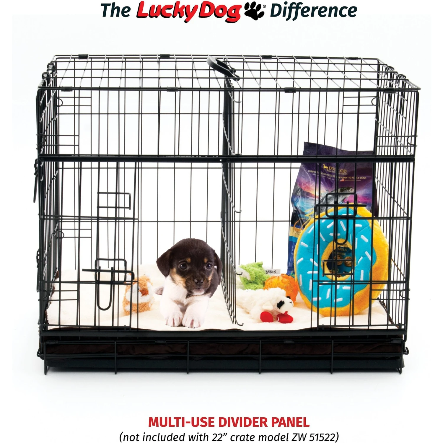 Lucky Dog Sliding Double Door Wire Dog Crate 10 Lucky Dog Sliding Double Door Wire Dog Crate - Image 9