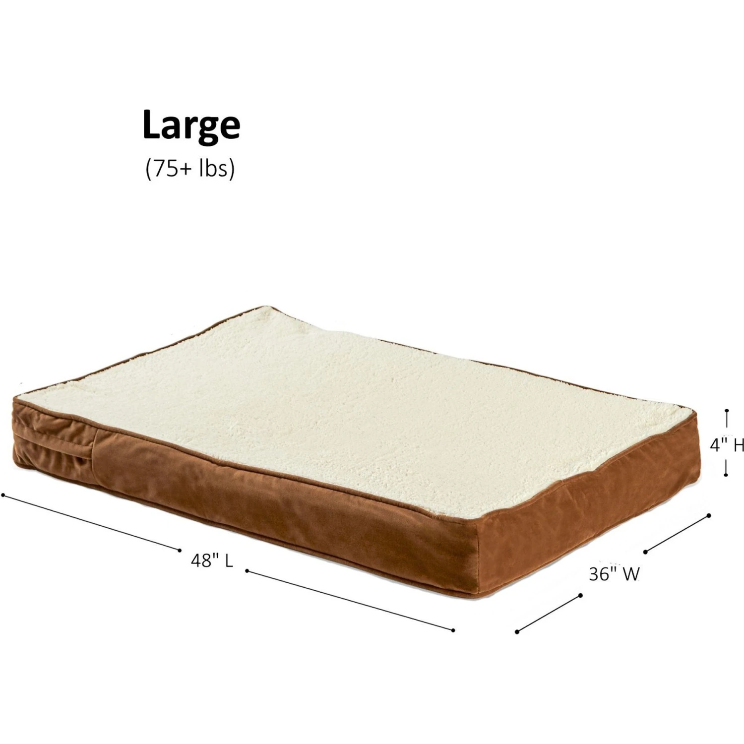 Happy Hounds Otis Orthopedic Pillow Dog Bed With Removable Cover 8 Happy Hounds Otis Orthopedic Pillow Dog Bed With Removable Cover - Image 6