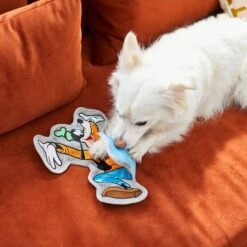 Disney Goofy Flat Plush Squeaky Dog Toy -Dog Supplies Shop 220703 PT2. AC SS1800 V1612364808