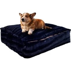 Bessie + Barnie Sicilian Rectangle Pillow Dog Bed With Removable Cover