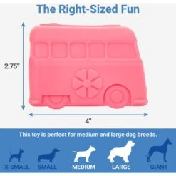 Frisco Retro Funky Van TPE Treat Dispenser Dog Toy, Medium/Large -Dog Supplies Shop 230383 PT1. AC SS1800 V1599943592