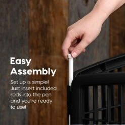 IRIS USA 8-Panel Dog Exercise Playpen, 34-in, Black -Dog Supplies Shop 231622 PT2. AC SS1800 V1680787486