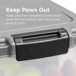 IRIS USA 3-Piece WeatherPro Airtight Stackable Dog, Cat & Bird Food Storage Container Combo With Scoop & Treat Box -Dog Supplies Shop 231627 PT5. AC SS1800 V1586959432