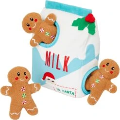 Featured Products 9 Frisco Holiday Milk & Gingerbread Cookies Hide & Seek Puzzle Plush Squeaky Dog Toy