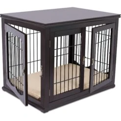 Internet's Best Double Door Furniture Style Dog Crate & End Table 14 Internet's Best Double Door Furniture Style Dog Crate & End Table -Dog Supplies Shop 233361 PT3. AC SS1800 V1604008614