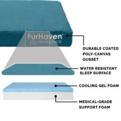 FurHaven Deluxe Oxford Cooling Gel Indoor/Outdoor Dog & Cat Bed With Removable Cover 16 FurHaven Deluxe Oxford Cooling Gel Indoor/Outdoor Dog & Cat Bed With Removable Cover -Dog Supplies Shop 238827 PT5. AC SS1800 V1627611699