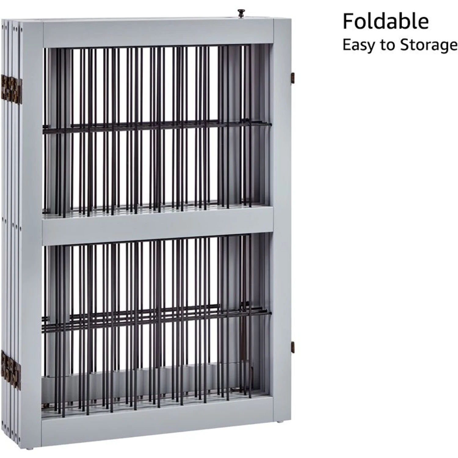 Unipaws 6 Panel Wooden Wire Dog Gate 7 Unipaws 6 Panel Wooden Wire Dog Gate - Image 5