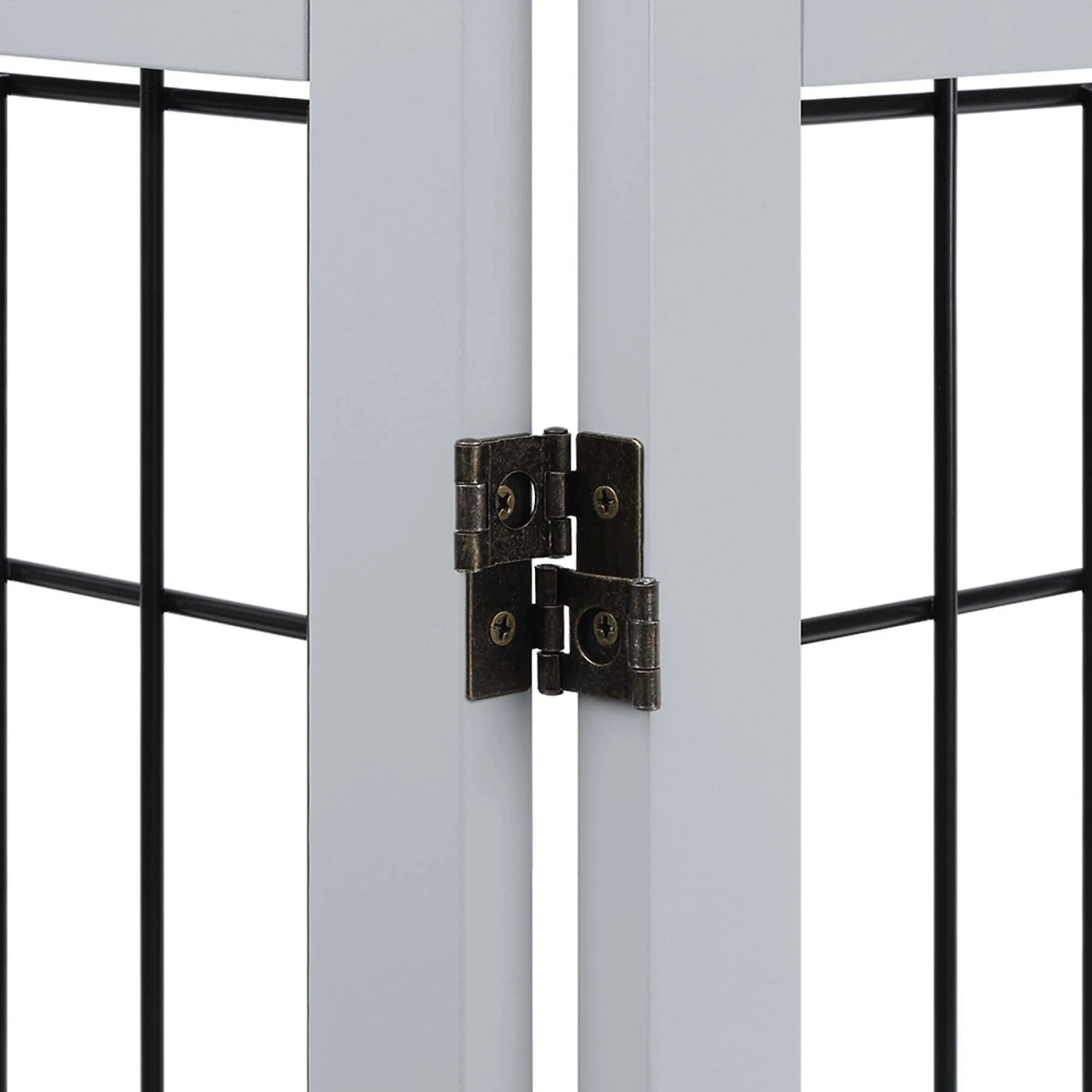 Unipaws 6 Panel Wooden Wire Dog Gate 10 Unipaws 6 Panel Wooden Wire Dog Gate - Image 8