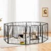 Yaheetech 8-Panel Dog Exercise Pen, Black -Dog Supplies Shop 242638 MAIN. AC SS1800 V1687375277