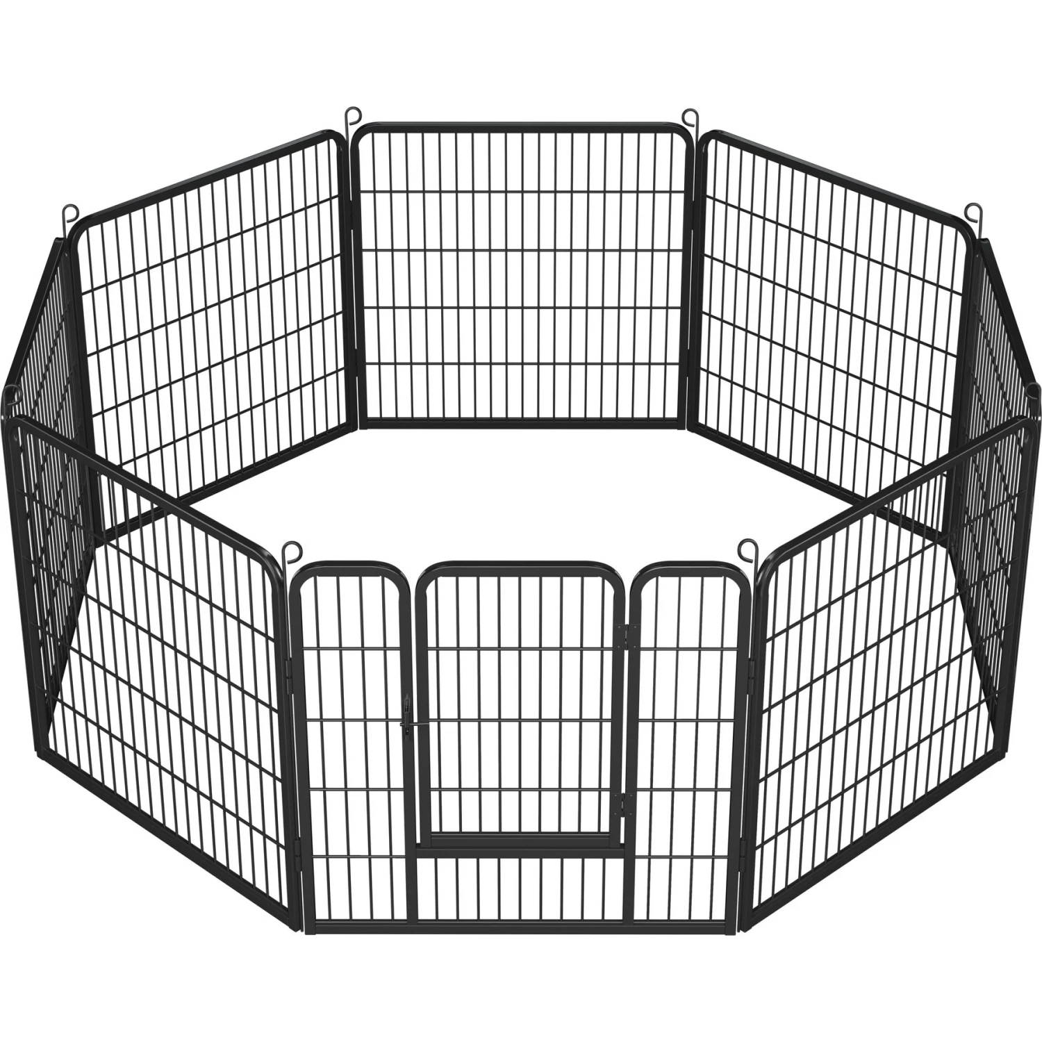 Yaheetech 8-Panel Dog Exercise Pen, Black 5 Yaheetech 8-Panel Dog Exercise Pen, Black - Image 3