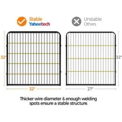 Yaheetech 8-Panel Dog Exercise Pen, Black 19 Yaheetech 8-Panel Dog Exercise Pen, Black -Dog Supplies Shop 242638 PT8. AC SS1800 V1673648620