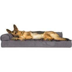 FurHaven Plush Deluxe Chaise Orthopedic Cat & Dog Bed With Removable Cover -Dog Supplies Shop 242784 PT3. AC SS1800 V1703799948