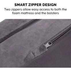 FurHaven Plush Deluxe Chaise Orthopedic Cat & Dog Bed With Removable Cover -Dog Supplies Shop 242784 PT7. AC SS1800 V1703799949