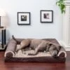 FurHaven Faux Fur & Suede Orthopedic Sofa Dog & Cat Bed