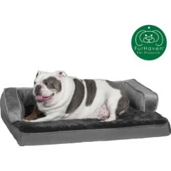 FurHaven Plush & Velvet Cooling Gel Comfy Couch Dog & Cat Bed -Dog Supplies Shop 244481 PT3. AC SS1800 V1602303666