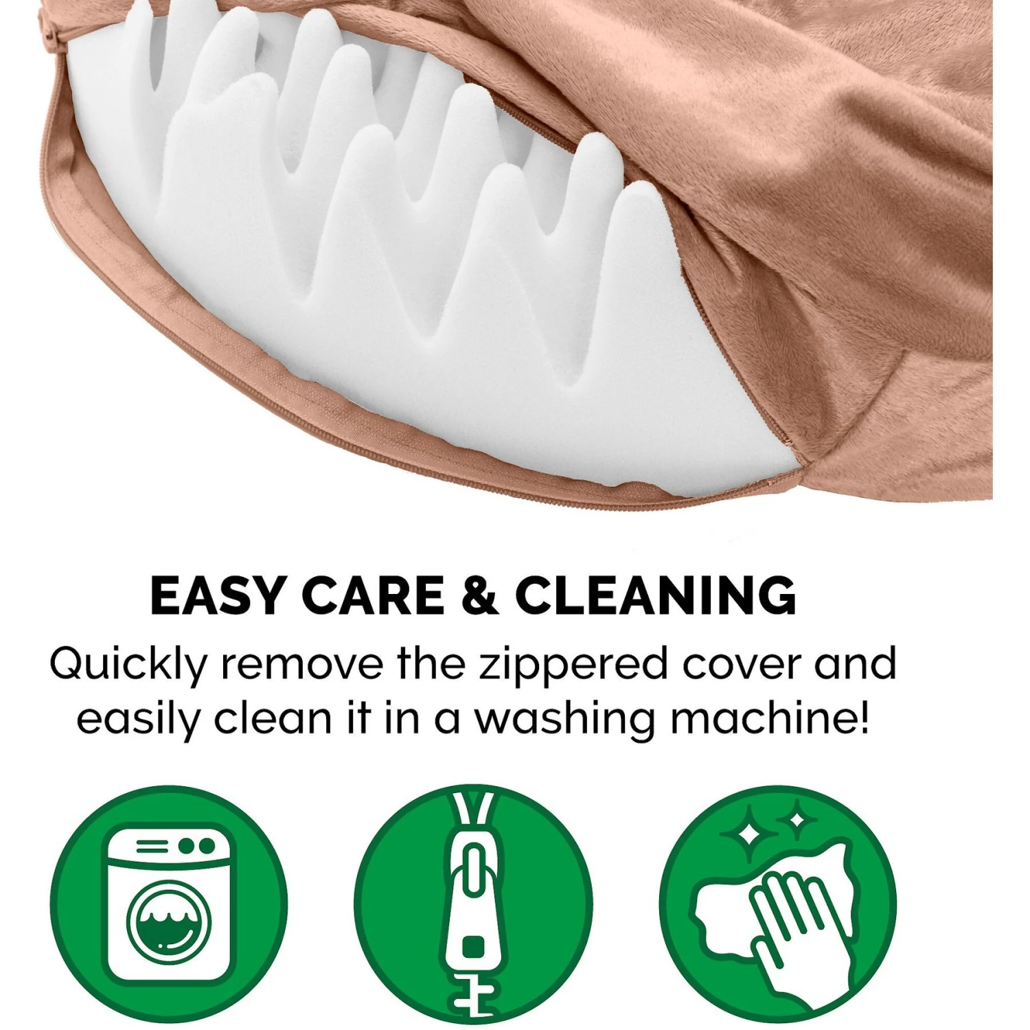 FurHaven Wave Fur & Velvet Orthopedic Snuggery Dog & Cat Bed 10 FurHaven Wave Fur & Velvet Orthopedic Snuggery Dog & Cat Bed - Image 8