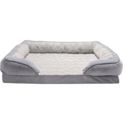 FurHaven Velvet Waves Perfect Comfort Cooling Gel Bolster Cat & Dog Bed With Removable Cover 13 FurHaven Velvet Waves Perfect Comfort Cooling Gel Bolster Cat & Dog Bed With Removable Cover -Dog Supplies Shop 244658 PT2. AC SS1800 V1602831673