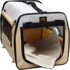 Pet Life Folding Zippered Wire-Framed Dog Crate -Dog Supplies Shop 245207 PT3. AC SS1800 V1596646890