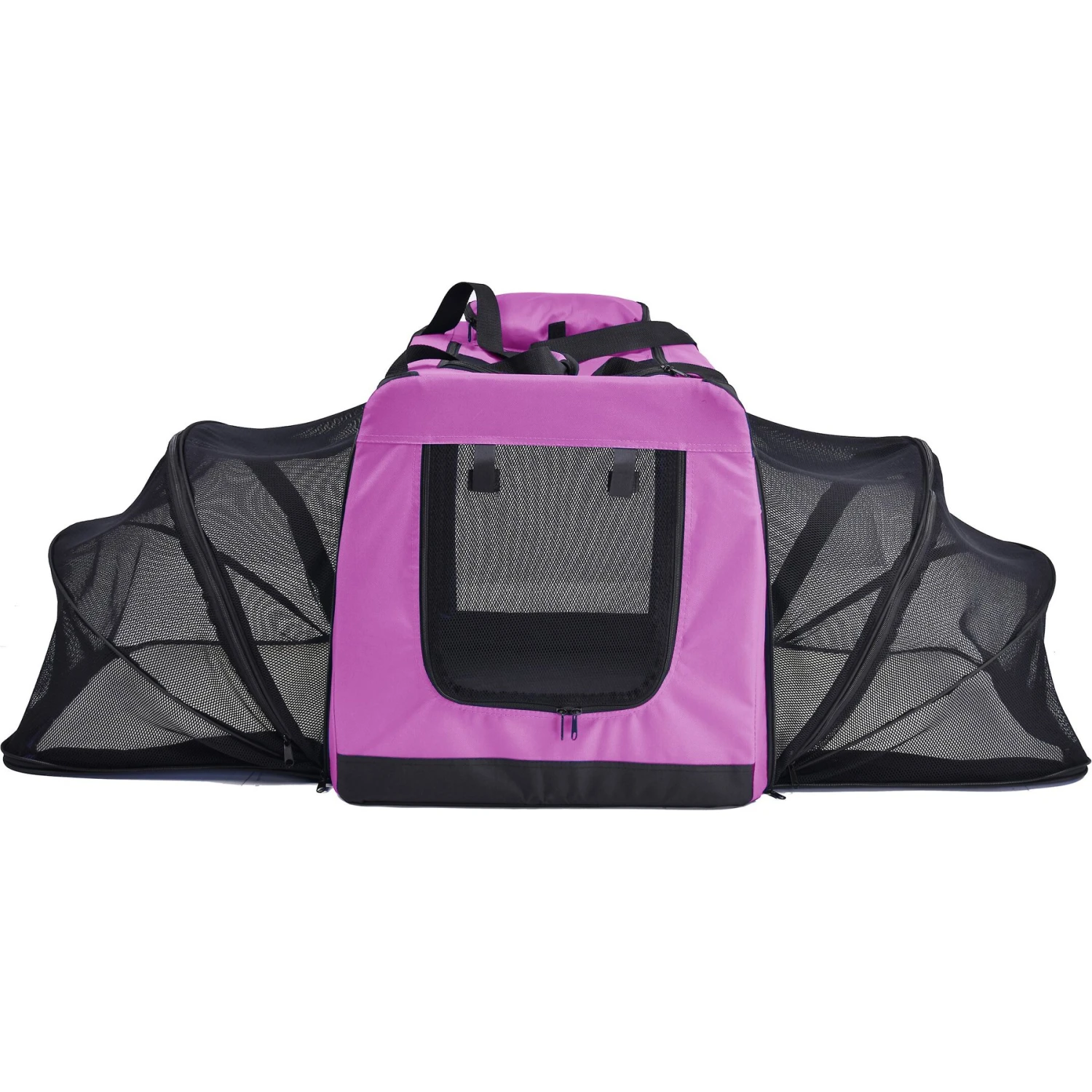 Pet Life Hounda Accordion Metal Framed Dual-Sided Collapsible Dog Crate 4 Pet Life Hounda Accordion Metal Framed Dual-Sided Collapsible Dog Crate - Image 2