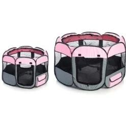 Pet Life All-Terrain Wire-Framed Collapsible Travel Dog Playpen -Dog Supplies Shop 245368 PT3. AC SS1800 V1596646907