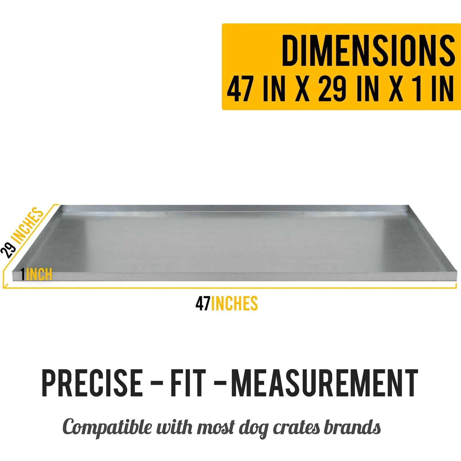 KOPEKS Heavy Duty Multipurpose Replacement Crate Tray, Silver 4 KOPEKS Heavy Duty Multipurpose Replacement Crate Tray, Silver - Image 2