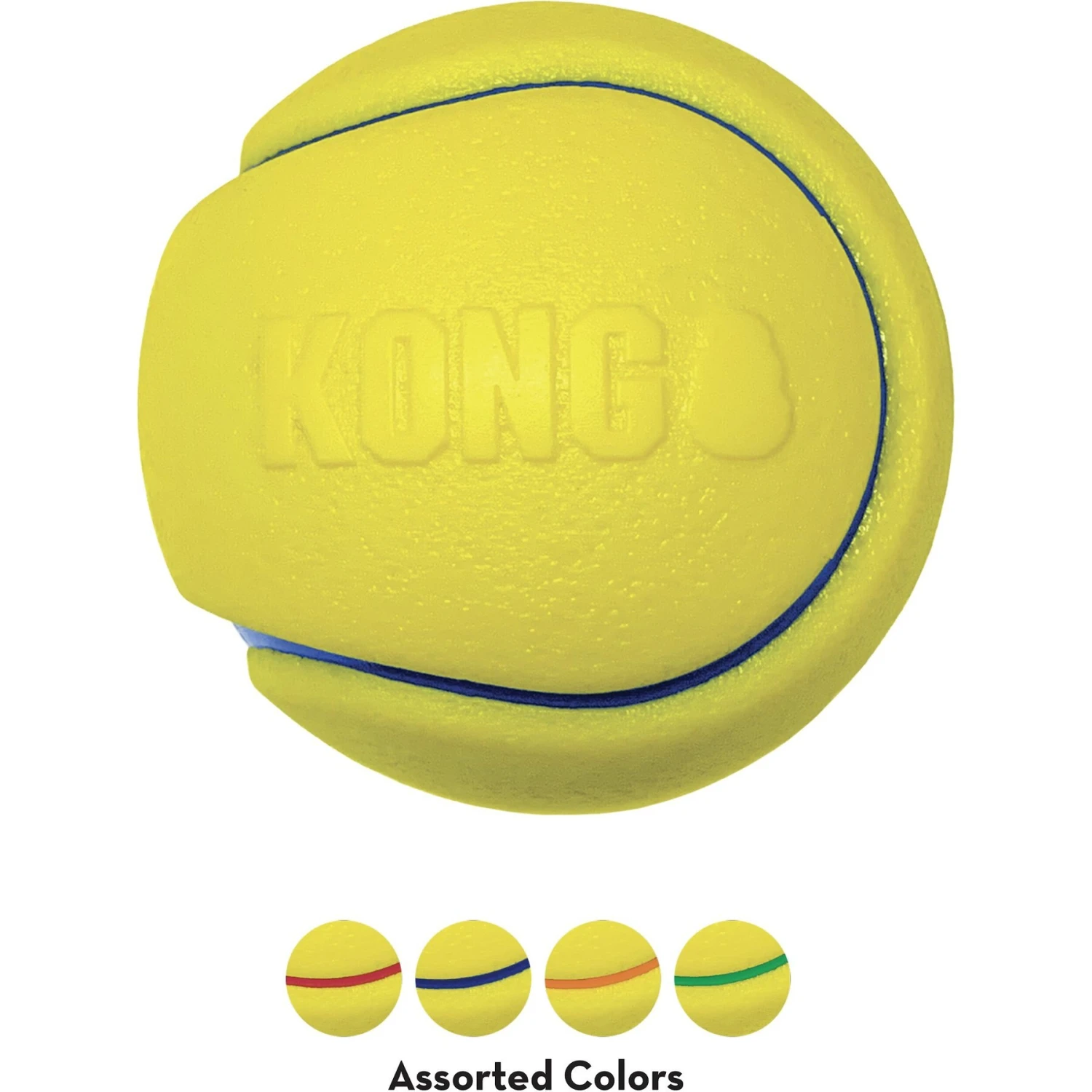 KONG Squeezz Tennis Double Assorted Dog Toy, Color Varies 7 KONG Squeezz Tennis Double Assorted Dog Toy, Color Varies - Image 5