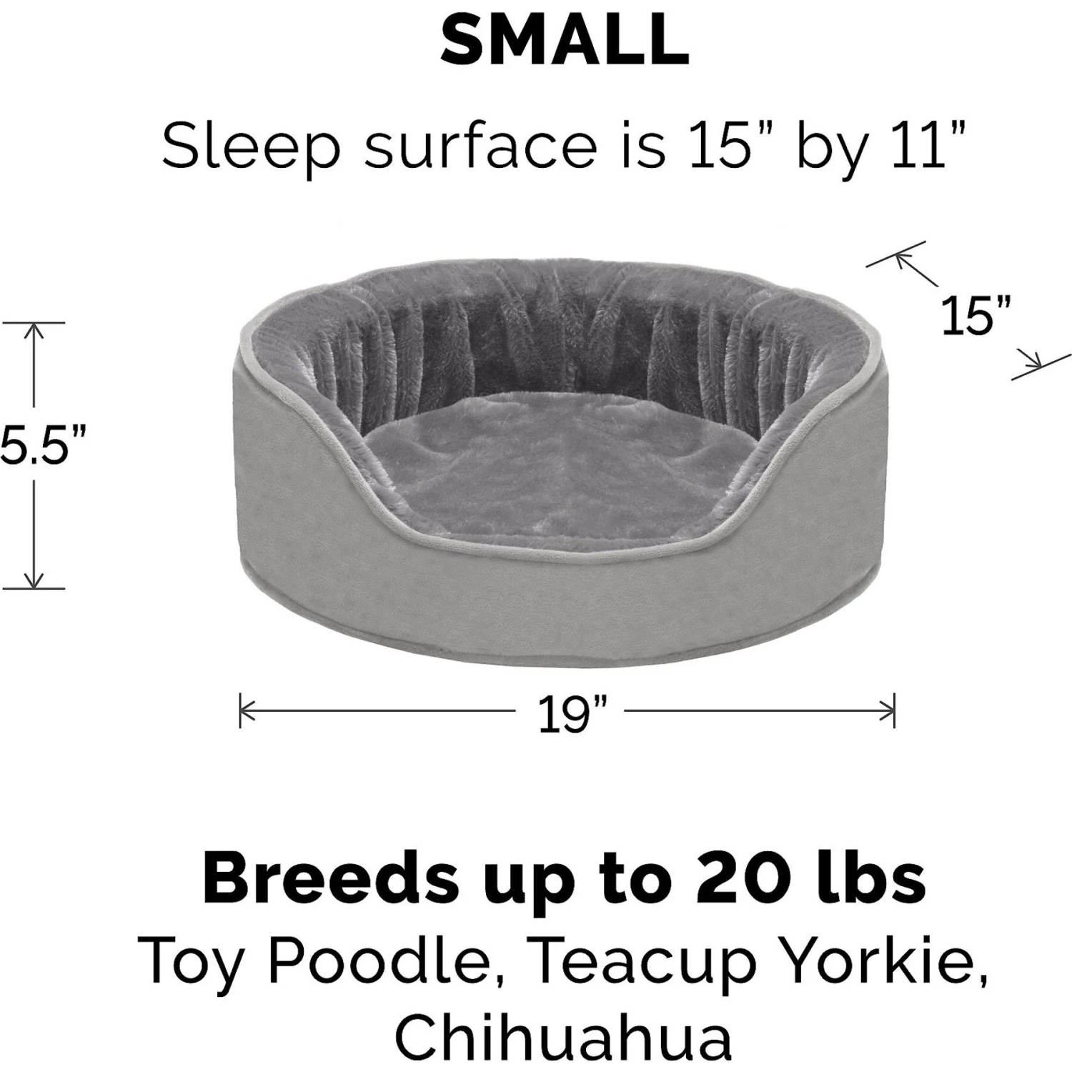 FurHaven Plush & Velvet Orthopedic Bolster Cat & Dog Bed With Removable Cover 4 FurHaven Plush & Velvet Orthopedic Bolster Cat & Dog Bed With Removable Cover - Image 2