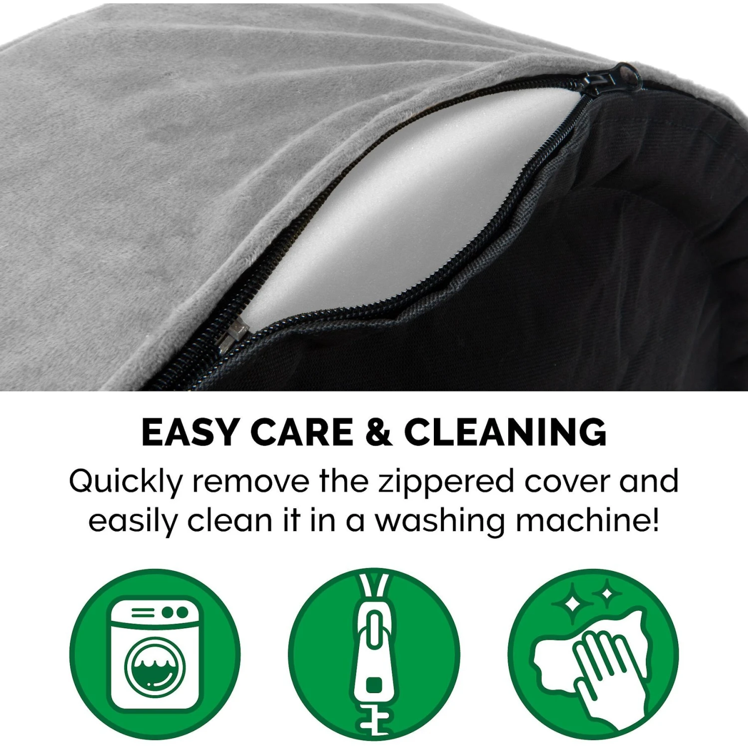 FurHaven Plush & Velvet Orthopedic Bolster Cat & Dog Bed With Removable Cover 9 FurHaven Plush & Velvet Orthopedic Bolster Cat & Dog Bed With Removable Cover - Image 7