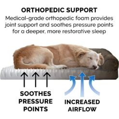 FurHaven Plush & Suede Convolute Orthopedic Bolster Cat & Dog Bed With Removable Cover & Liner -Dog Supplies Shop 250981 PT5. AC SS1800 V1701932596