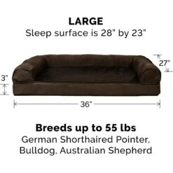 FurHaven Plush & Suede Convolute Orthopedic Bolster Cat & Dog Bed With Removable Cover & Liner -Dog Supplies Shop 250981 PT8. AC SS1800 V1701932595