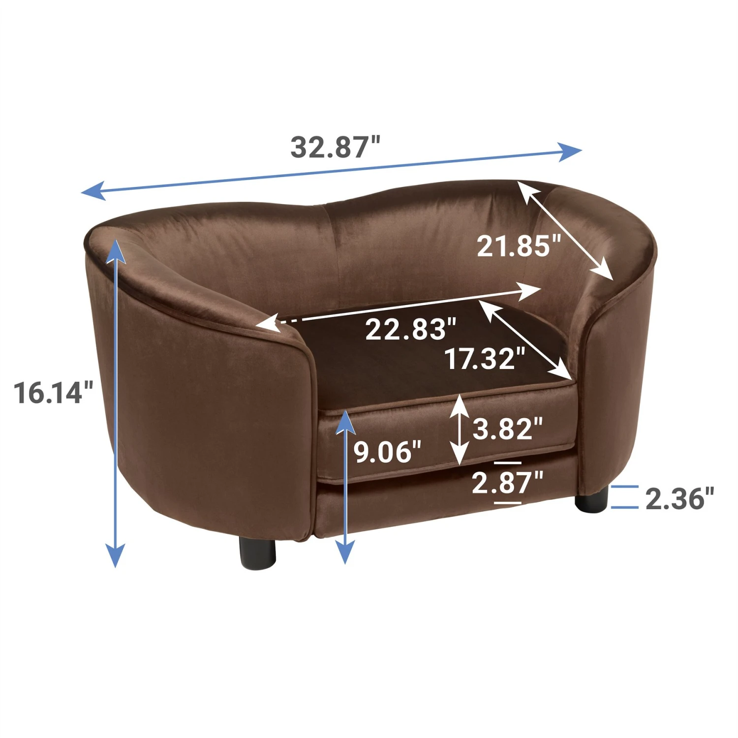 Frisco Loveseat Pet Bed With Removable Cover 4 Frisco Loveseat Pet Bed With Removable Cover - Image 2