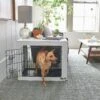 Frisco Double Door Furniture Style Dog Crate, White -Dog Supplies Shop 253029 MAIN. AC SS1800 V1617644289