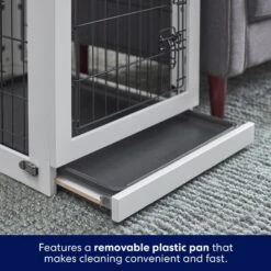 Frisco Double Door Furniture Style Dog Crate, White -Dog Supplies Shop 253029 PT4. AC SS1800 V1617644245