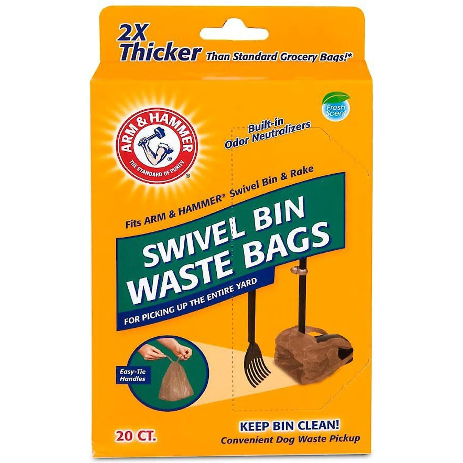 Arm & Hammer Swivel Bin Waste Bags 3 Arm & Hammer Swivel Bin Waste Bags