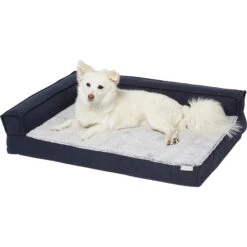 Frisco Faux Felt Orthopedic Corner Sofa Bolster Dog Bed W/Removable Cover -Dog Supplies Shop 255190 PT2. AC SS1800 V1616074455