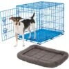 Frisco Fold & Carry Single Door Collapsible Wire Dog Crate & Frisco Quilted Plush Dog Crate Mat -Dog Supplies Shop 255501 MAIN. AC SS1800 V1604097747